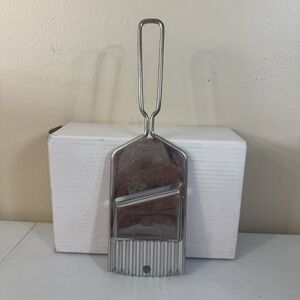 Vintage Foley Hand Held Slicer Serrater Stainless Steel Vegetables Chopper
